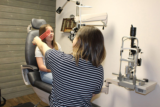 Myopia Management examination at Missouri Eye Consultants